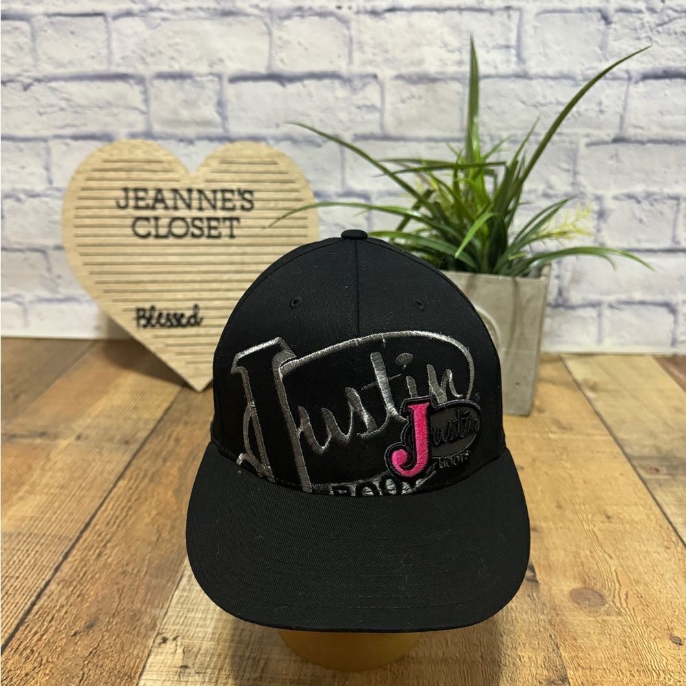 JUSTIN Boots Hat M&F Western Products Sulphur Springs TX L/XL 210 Fitted Flex
